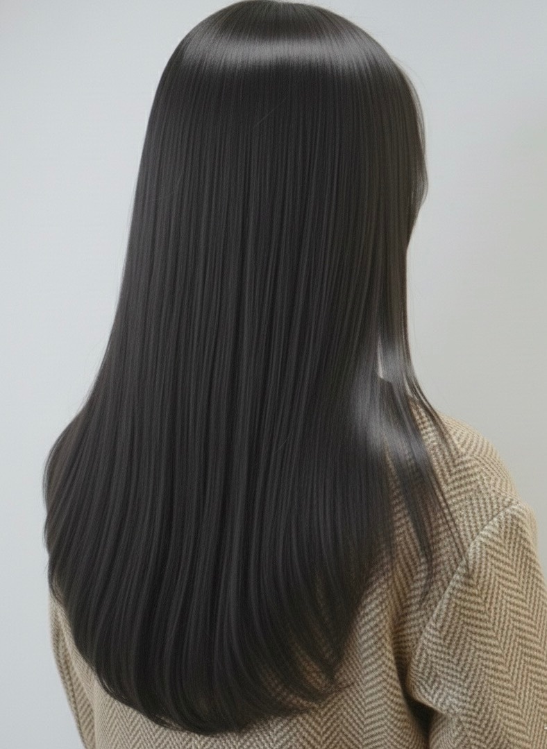 髪質改善オーガニック縮毛矯正で自然な丸みのある仕上がり