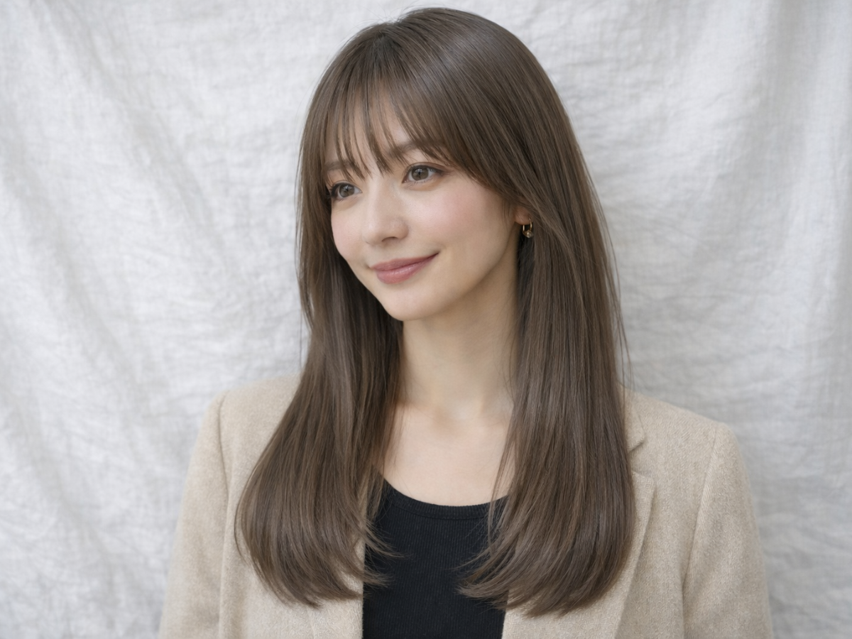 梅田・福島のオーガニックカラーHcolor施術例｜敏感肌にも配慮した透明感カラーと艶髪デザイン｜ORGANIC SALON ENGARO